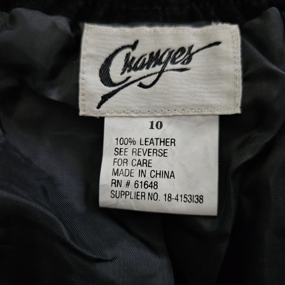 Vintage - Suede "Changes" Fully Lined Black A Line Midi Skirt - Size 10 - Picture 4 of 5